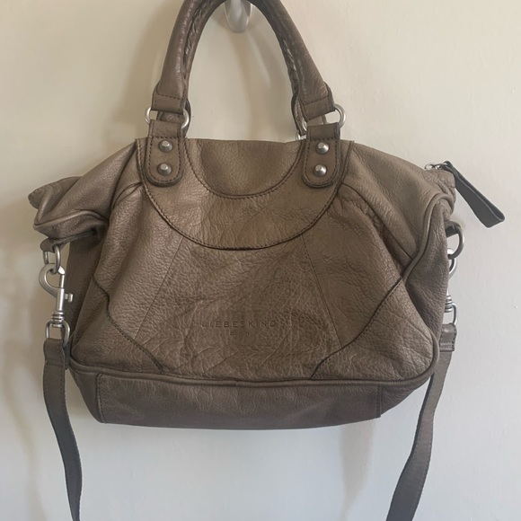 Liebskind stone leather small satchel bag - Picture 4 of 8